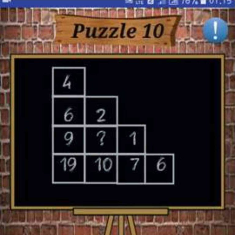 Math Puzzles Game Level 10 Answer with Solution – Puzzle Game Master