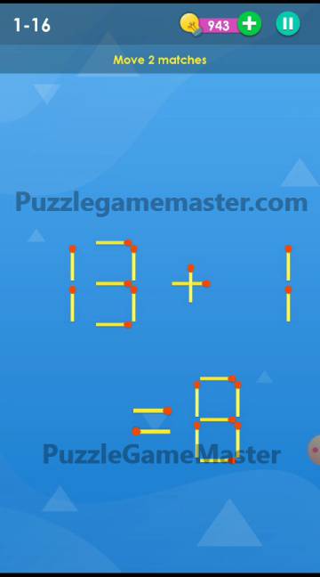 Smart Puzzle Collection Matches 1 16 Answer 13 1 8 Puzzle Game Master