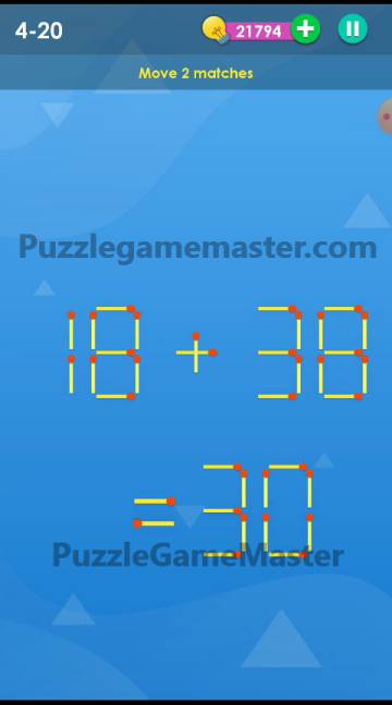Smart Puzzle Collection Matches 4 Answer 18 38 30 Puzzle Game Master