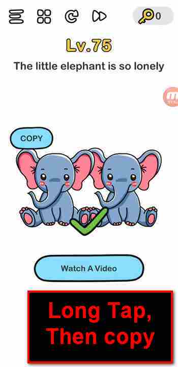 Brain Out Level 18 Solution Little Elephant Is So Lonely Puzzle Game Master