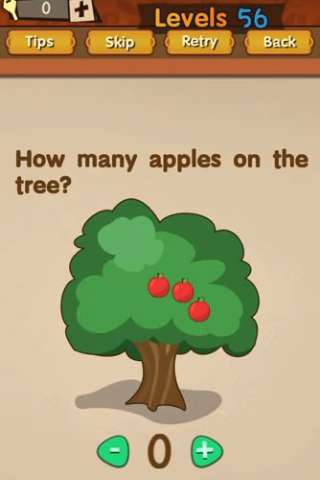 Super Brain Level 56 Solution How Many Apples On The Tree Puzzle Game Master