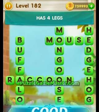 Word Free Time Level 181 182 183 184 185 Answers Puzzle Game Master