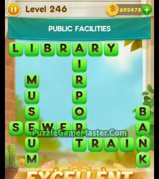 Word Free Time Level 246 247 248 249 250 Answers Puzzle Game Master