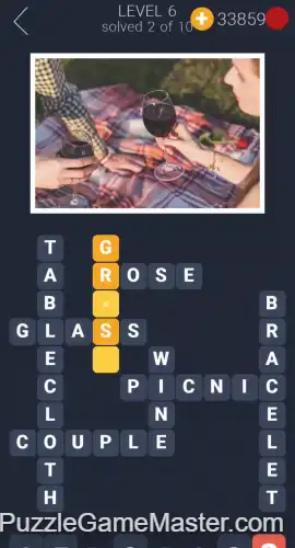 Wordscapes level 6 answers