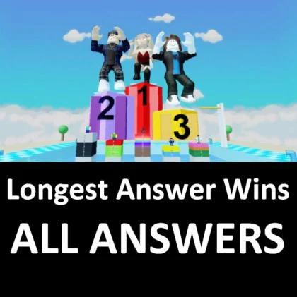 Longest Answer Wins ROBLOX Answers [500+ Levels In Single Page ...