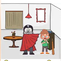 Brain Test: Tricky Puzzles Level 148 answer – A Vampire! Help! Help!