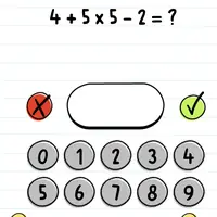 Brain Test: Tricky Puzzles Level 15 answer – 4 + 5 x 5 – 2 = ?