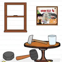 Brain Test: Tricky Puzzles Level 153 answer – Break the Window With the Stone