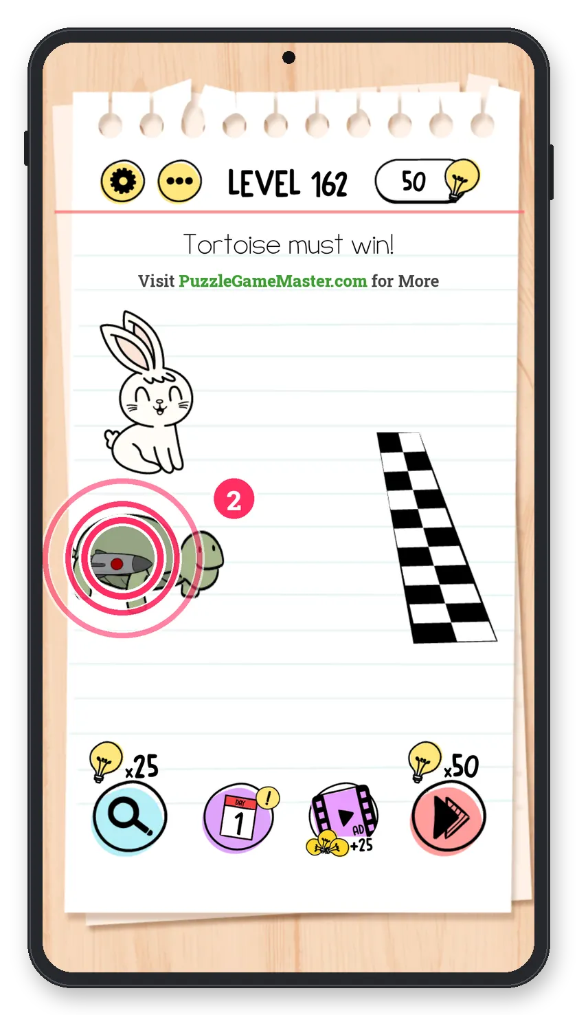 Brain Test: Tricky Puzzles Level 162 step 2: Start the rocket