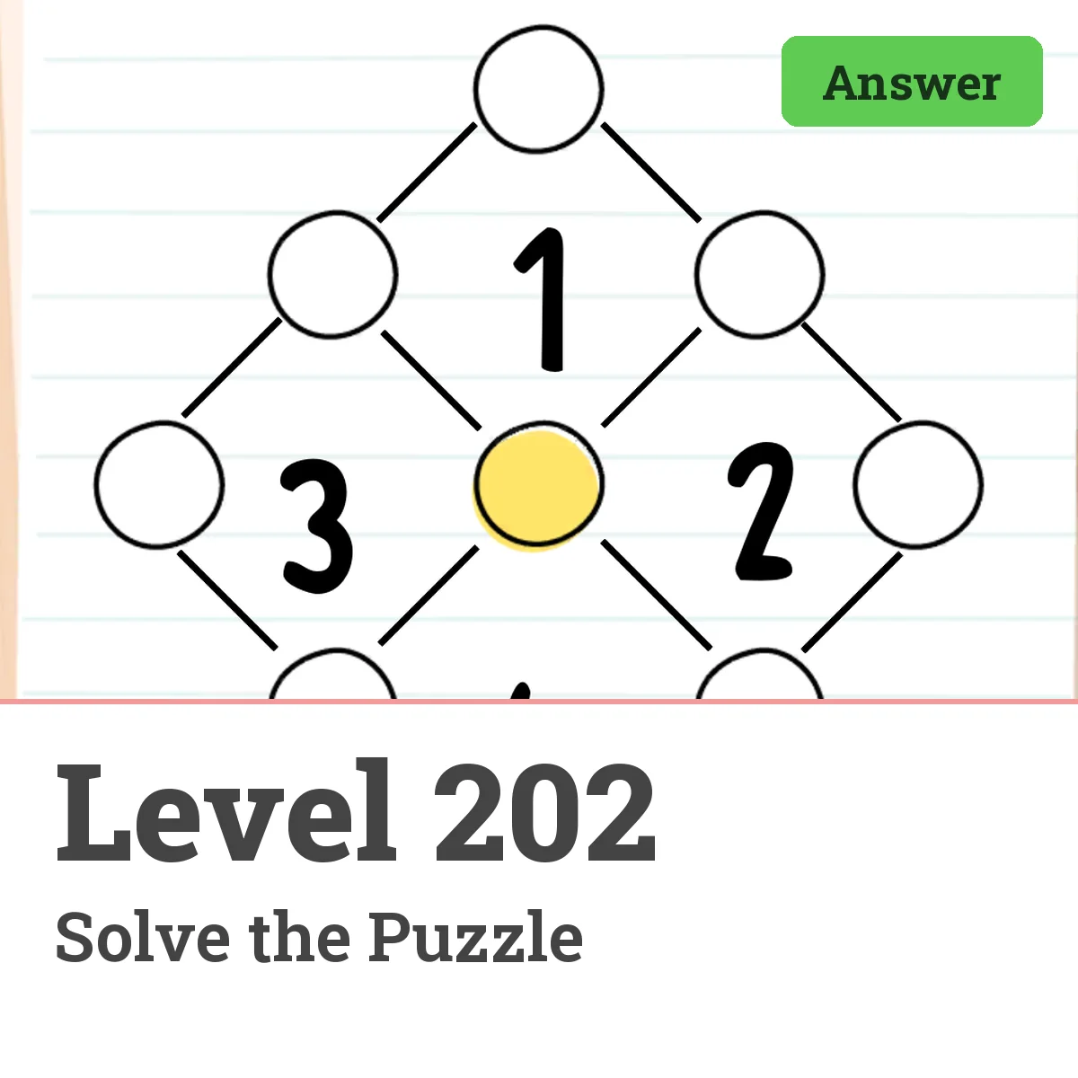 Brain Test: Tricky Puzzles Level 202 answer – Solve the Puzzle