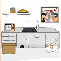 Brain Test: Tricky Puzzles Level 204 answer – Teach Our Cat How to Hunt Please