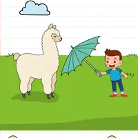 Brain Test: Tricky Puzzles Level 211 answer – This Man Annoyed the Llama, Get His Revenge!