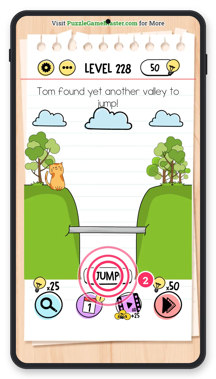 Brain Test: Tricky Puzzles Level 228 step 2: Jump