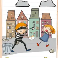 Brain Test: Tricky Puzzles Level 23 answer – Save Her!