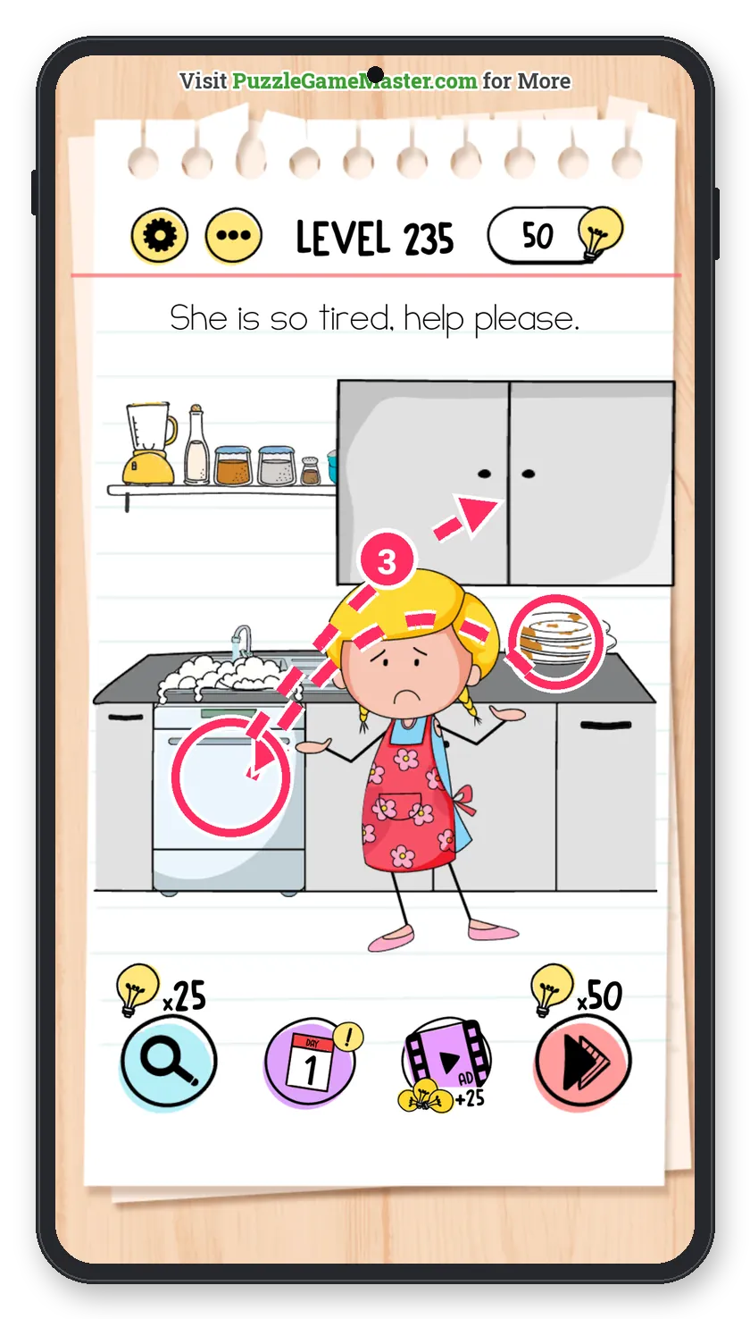 Brain Test: Tricky Puzzles Level 235 step 2: Sort the plates