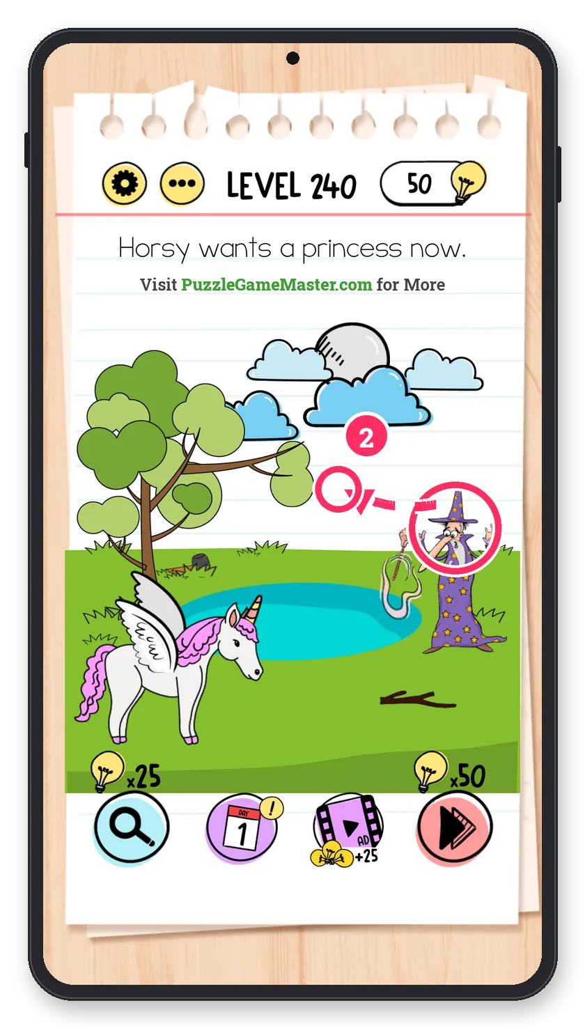 Brain Test: Tricky Puzzles Level 240 step 2: Wish