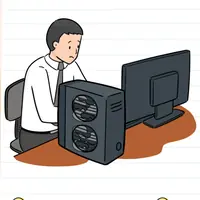 Brain Test: Tricky Puzzles Level 249 answer – The Computer Works Too Slow and It Makes Him Sad