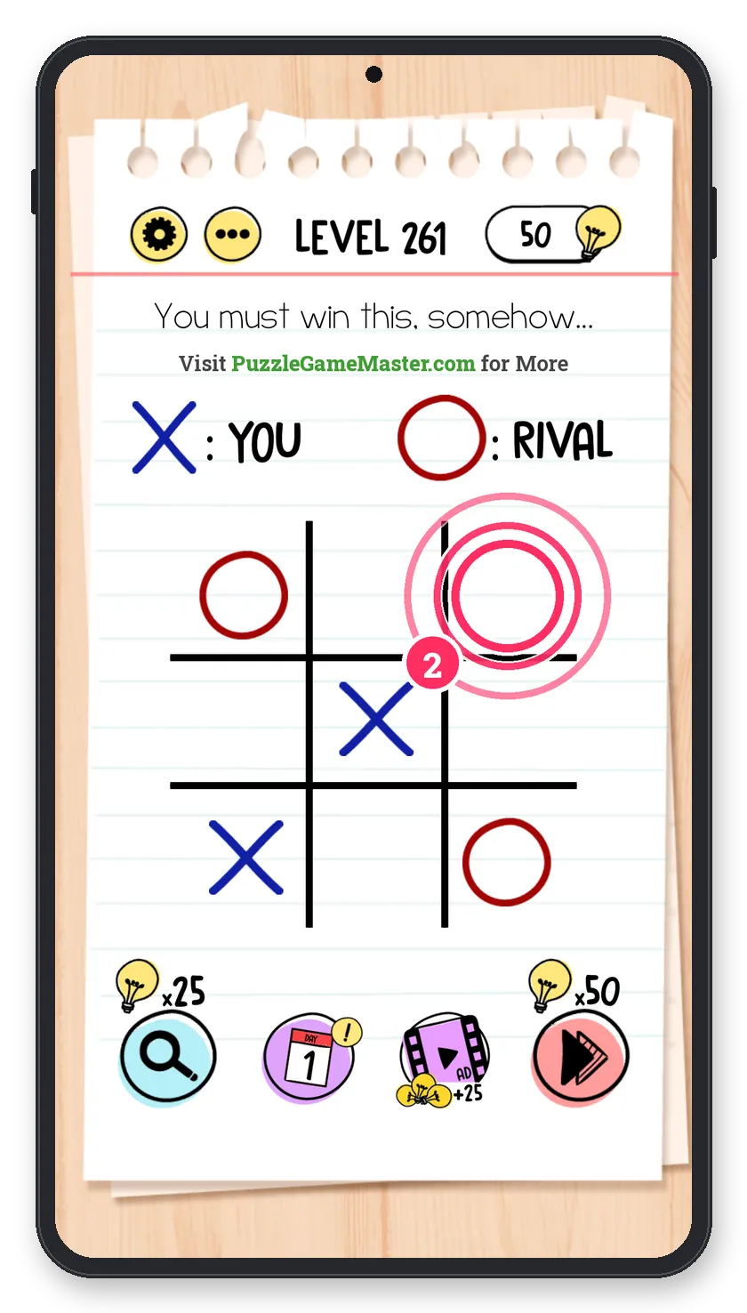 Brain Test: Tricky Puzzles Level 261 step 2: Win