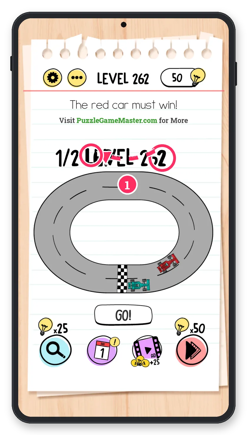 Brain Test: Tricky Puzzles Level 262 step 1: Change the counter