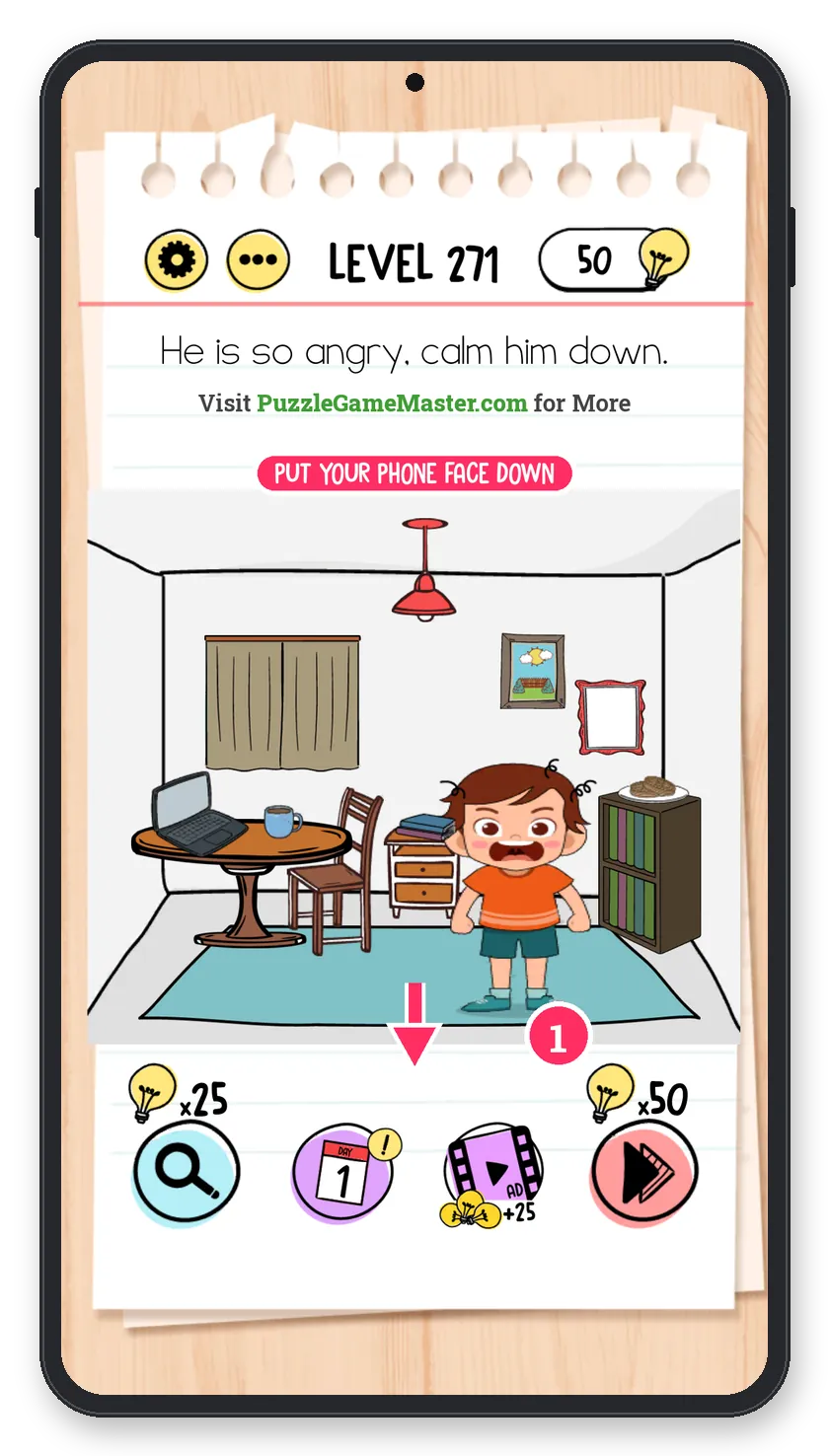 Brain Test: Tricky Puzzles Level 271 answer with steps marked