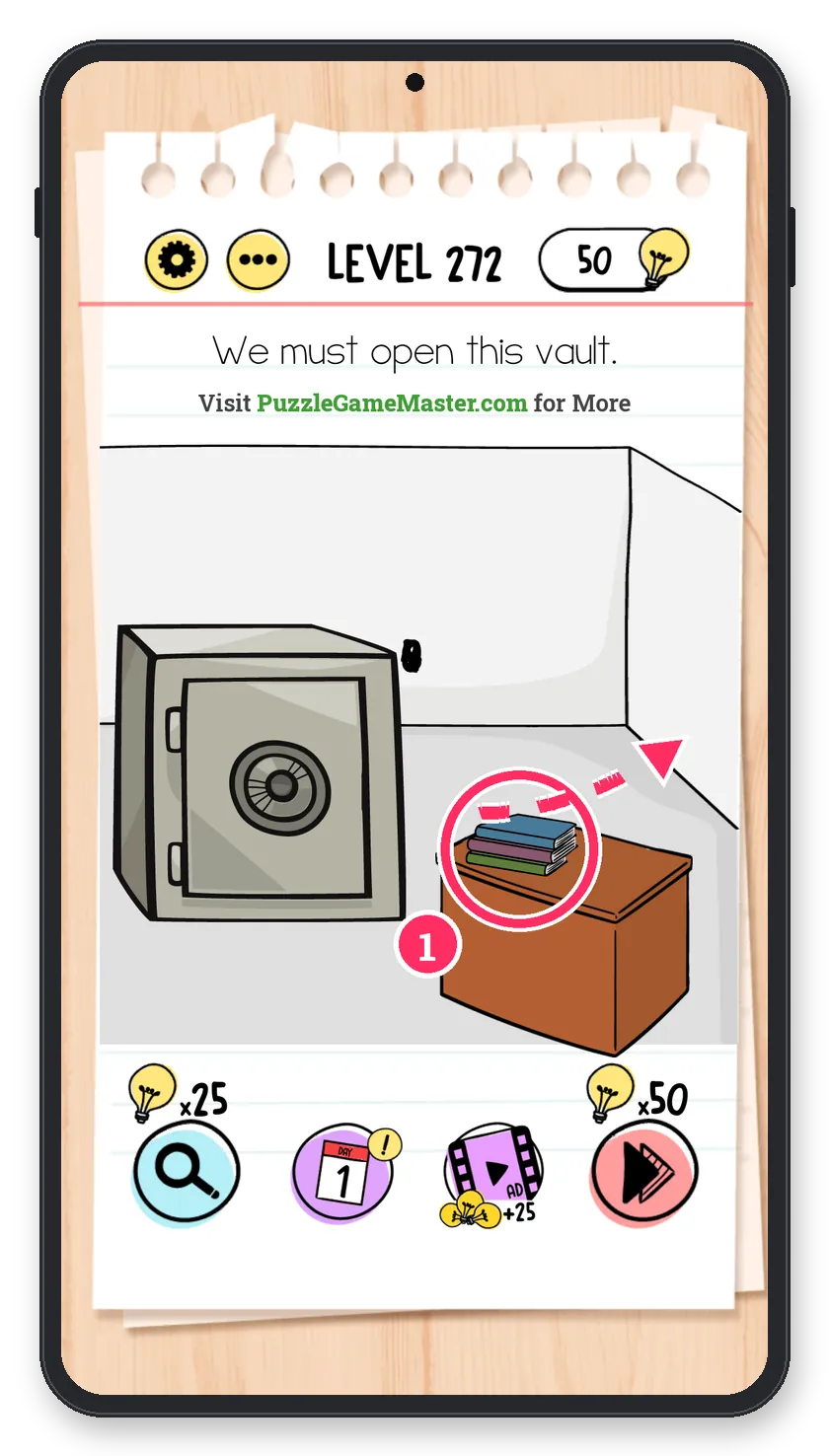 Brain Test: Tricky Puzzles Level 272 step 1: Find the code