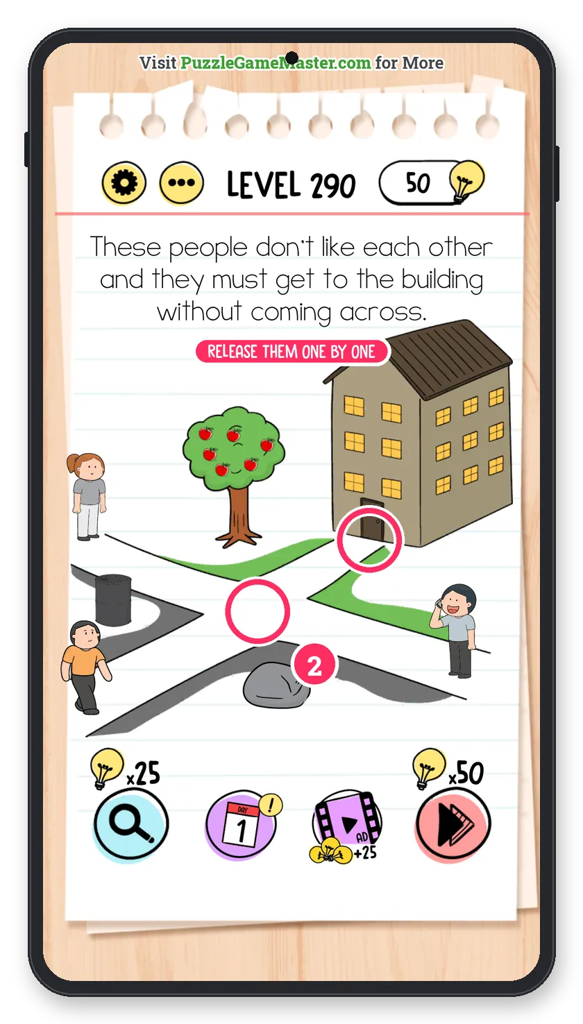 Brain Test: Tricky Puzzles Level 290 step 2: One by one