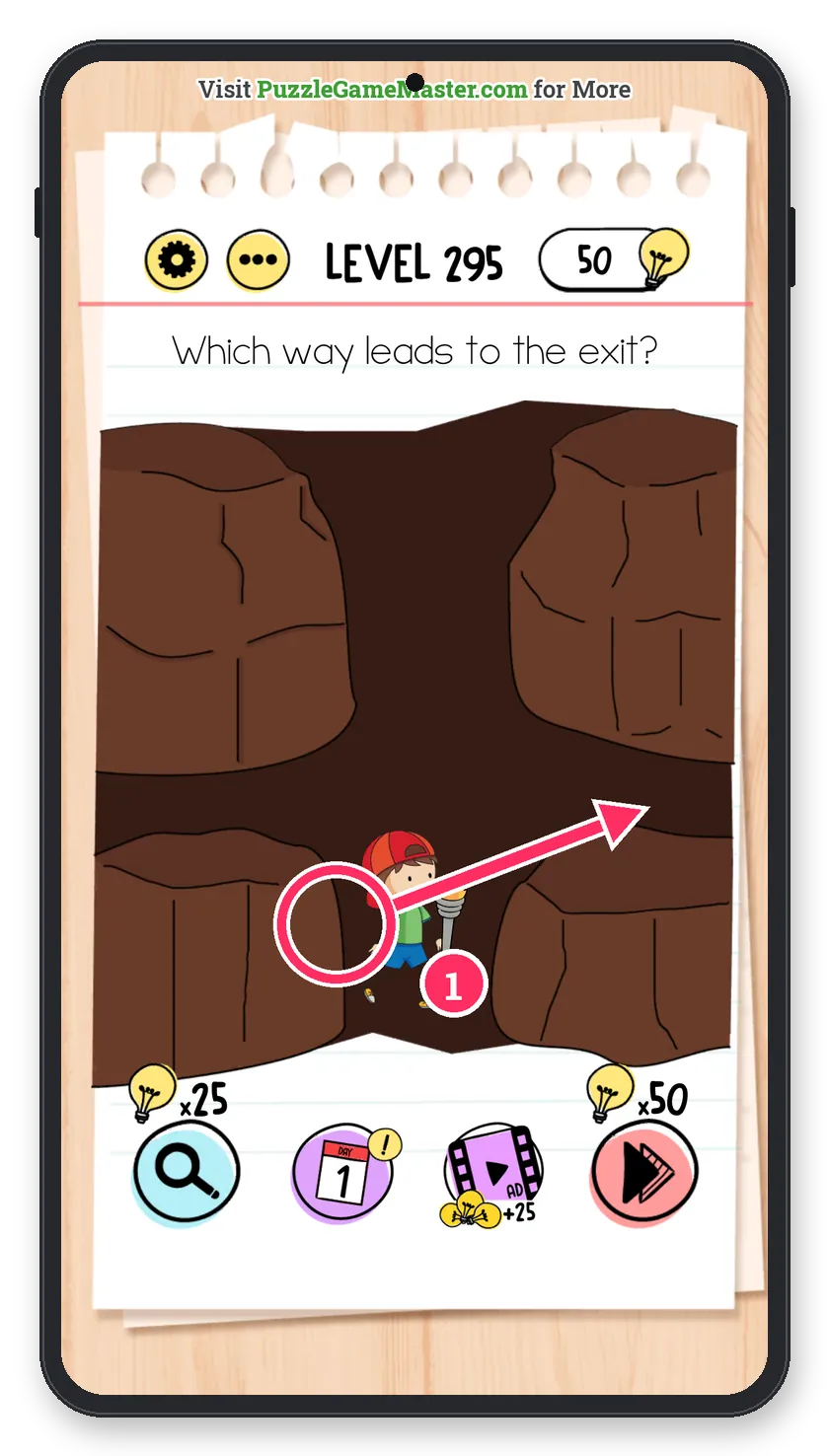 Brain Test: Tricky Puzzles Level 295 answer with steps marked