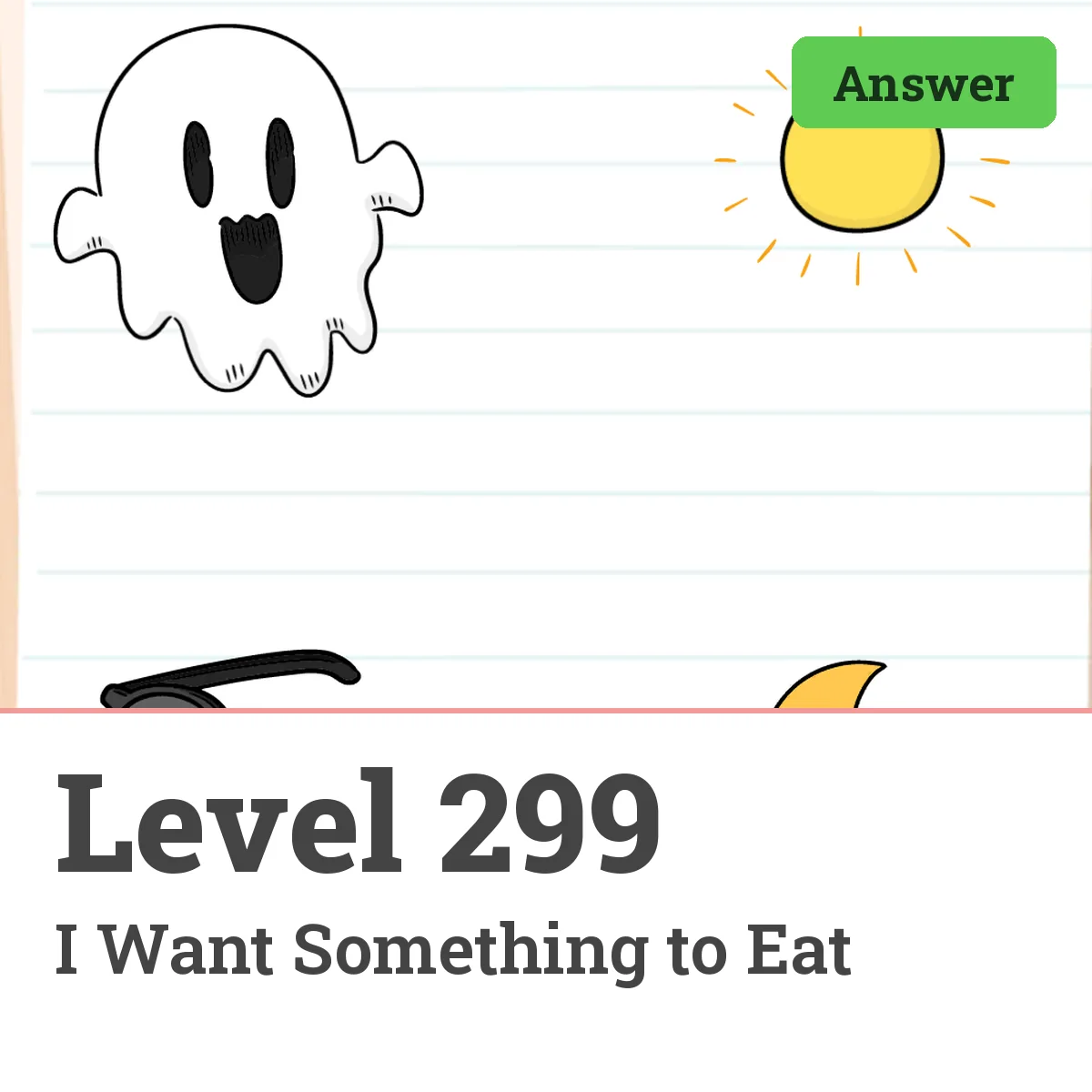 Brain Test: Tricky Puzzles Level 299 answer – I Want Something to Eat