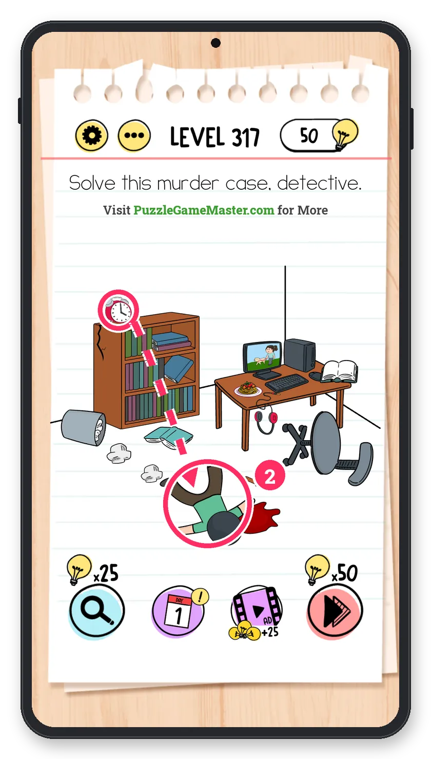 Brain Test: Tricky Puzzles Level 317 step 2: Wake him
