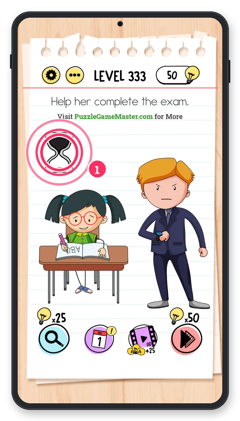 Brain Test: Tricky Puzzles Level 333 answer with steps marked