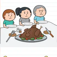 Brain Test: Tricky Puzzles Level 343 answer – Let's Start the Thanksgiving Dinner