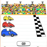 Brain Test: Tricky Puzzles Level 346 answer – The Blue Car Must Win the Race