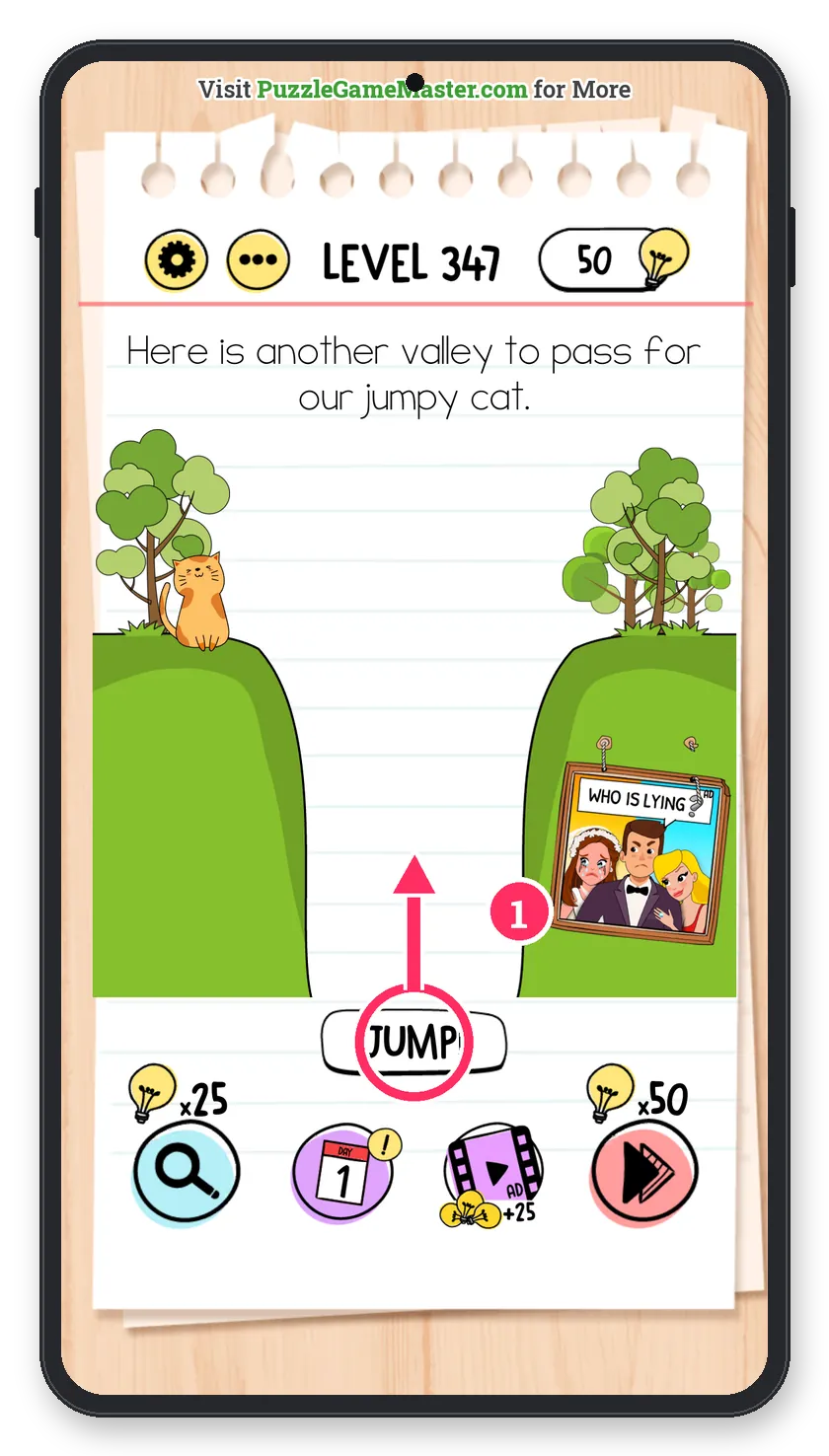 Brain Test: Tricky Puzzles Level 347 answer with steps marked