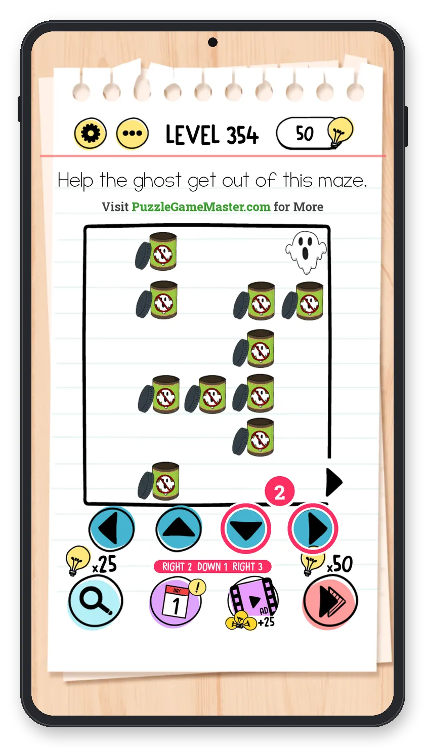 Brain Test: Tricky Puzzles Level 354 step 2: Second half