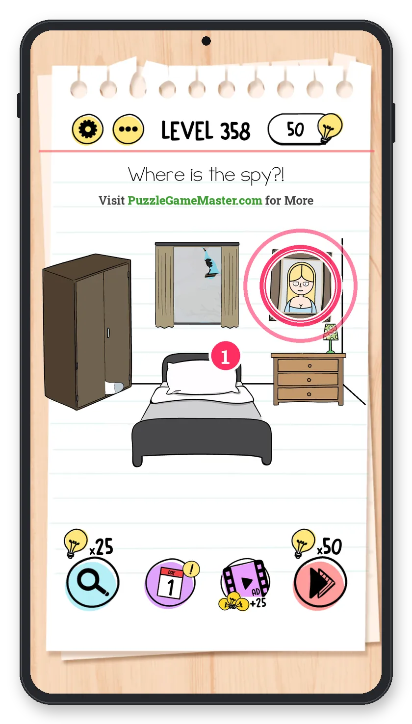 Brain Test: Tricky Puzzles Level 358 answer with steps marked