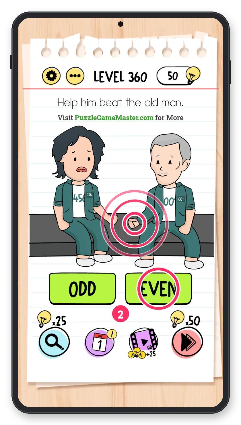 Brain Test: Tricky Puzzles Level 360 step 2: Second pick