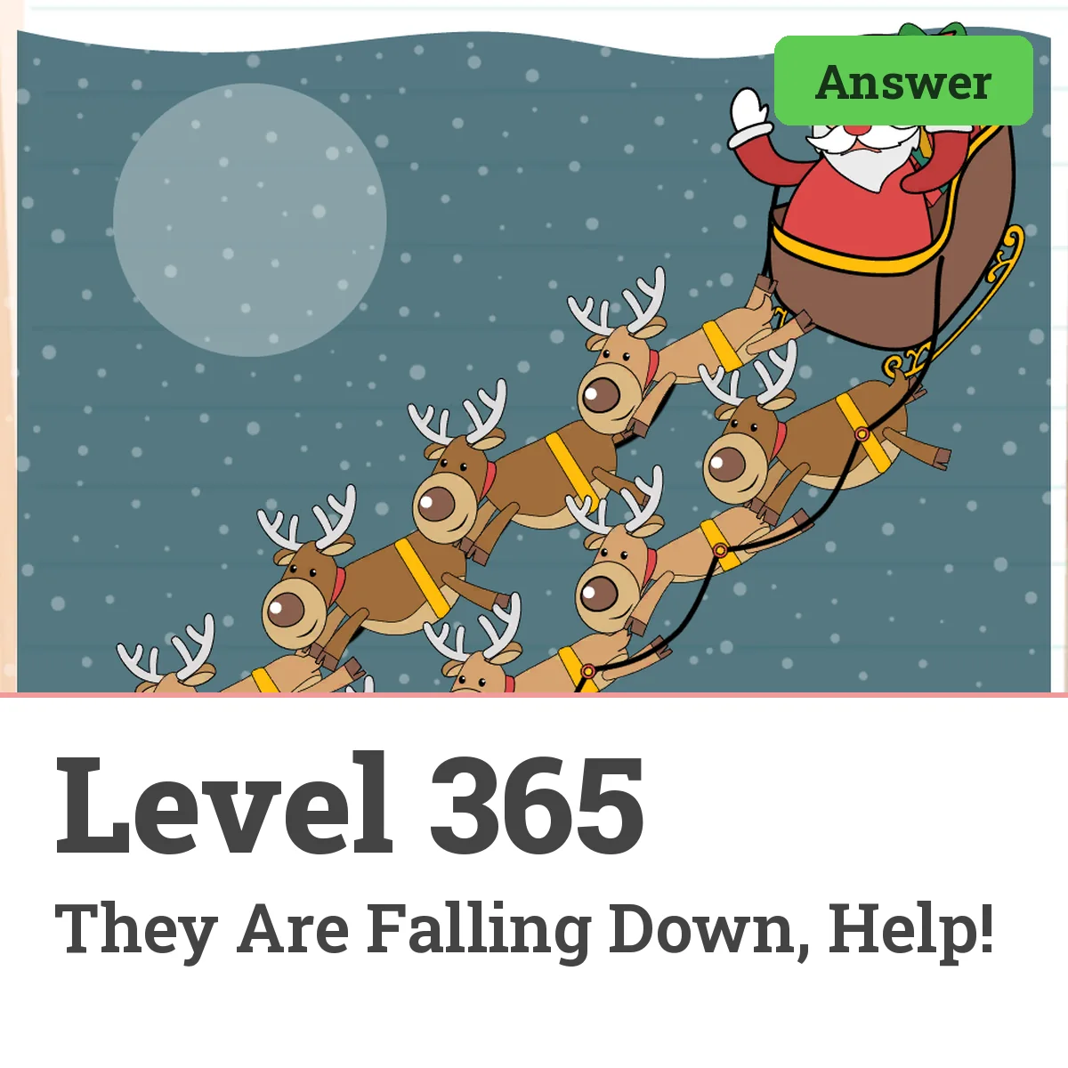 Brain Test: Tricky Puzzles Level 365 answer – They Are Falling Down, Help!