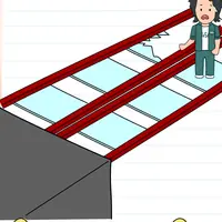 Brain Test: Tricky Puzzles Level 366 answer – He Must Finish the Glass Stepping Stones Game