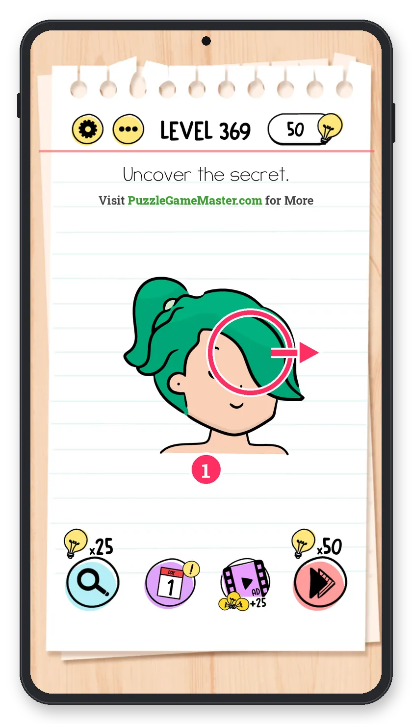 Brain Test: Tricky Puzzles Level 369 answer with steps marked