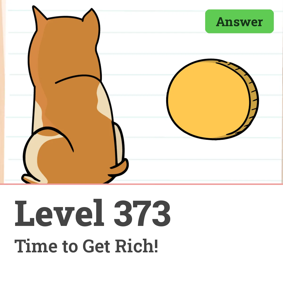 Brain Test: Tricky Puzzles Level 373 answer – Time to Get Rich!