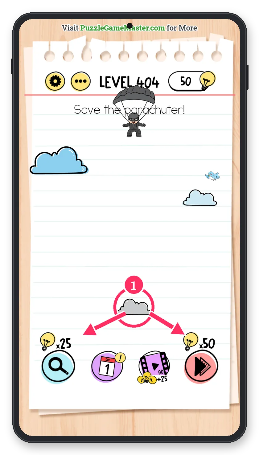 Brain Test: Tricky Puzzles Level 404 step 1: Make it big