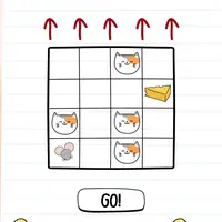 Brain Test: Tricky Puzzles Level 418 answer – The Mouse Must Reach the Cheese