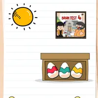 Brain Test: Tricky Puzzles Level 44 answer – Where Is My Chocolate Egg?!