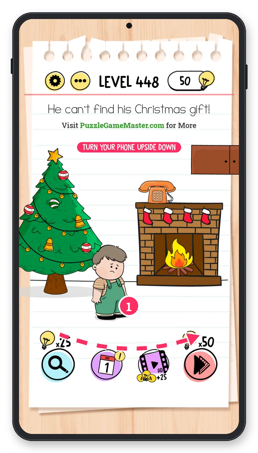 Brain Test: Tricky Puzzles Level 448 answer with steps marked