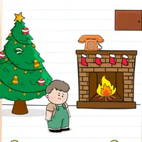 Brain Test: Tricky Puzzles Level 448 answer – He Can't Find His Christmas Gift!