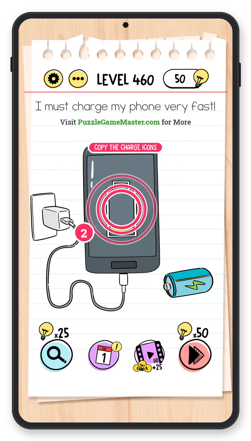 Brain Test: Tricky Puzzles Level 460 step 2: Copy the icons