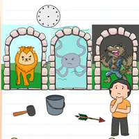 Brain Test: Tricky Puzzles Level 471 answer – Find a Safe Exit (Werewolf)