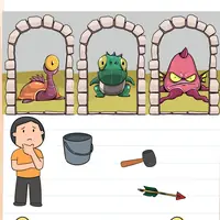 Brain Test: Tricky Puzzles Level 473 answer – Find a Safe Exit (Creatures)