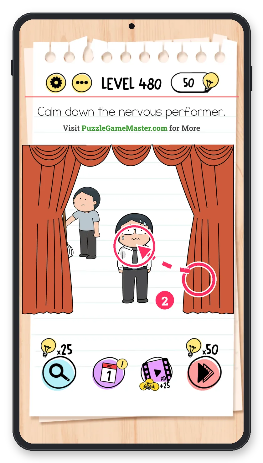 Brain Test: Tricky Puzzles Level 480 step 2: Wash him
