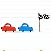 Brain Test: Tricky Puzzles Level 49 answer – Make the Red Win the Race